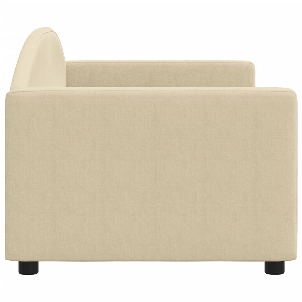 vidaXL Pat de zi, crem, 80x200 cm, material textil vidaXL Pat de zi, crem, 80x200 cm, material textil