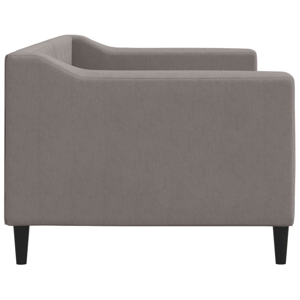 vidaXL Pat de zi, gri taupe, 80x200 cm, material textil
