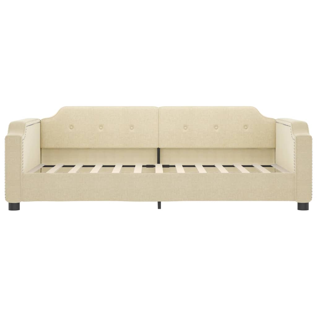 vidaXL Pat de zi, crem, 80x200 cm, material textil vidaXL Pat de zi, crem, 80x200 cm, material textil
