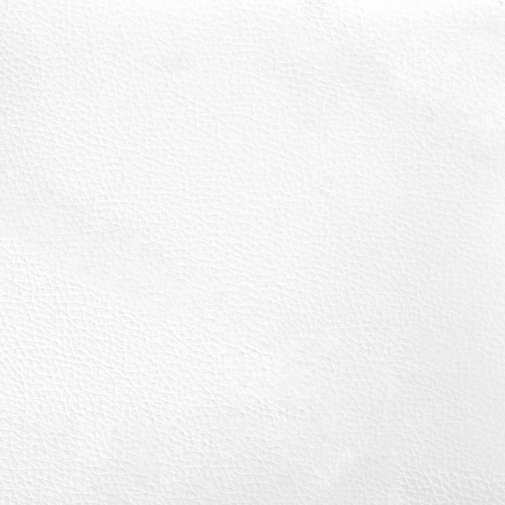 vidaXL Pat de zi, alb, 80x200 cm, piele ecologică vidaXL Pat de zi, alb, 80x200 cm, piele ecologică