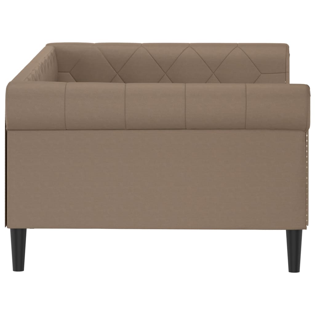 vidaXL Pat de zi, cappuccino, 100x200 cm, piele ecologică vidaXL Pat de zi, cappuccino, 100x200 cm, piele ecologică