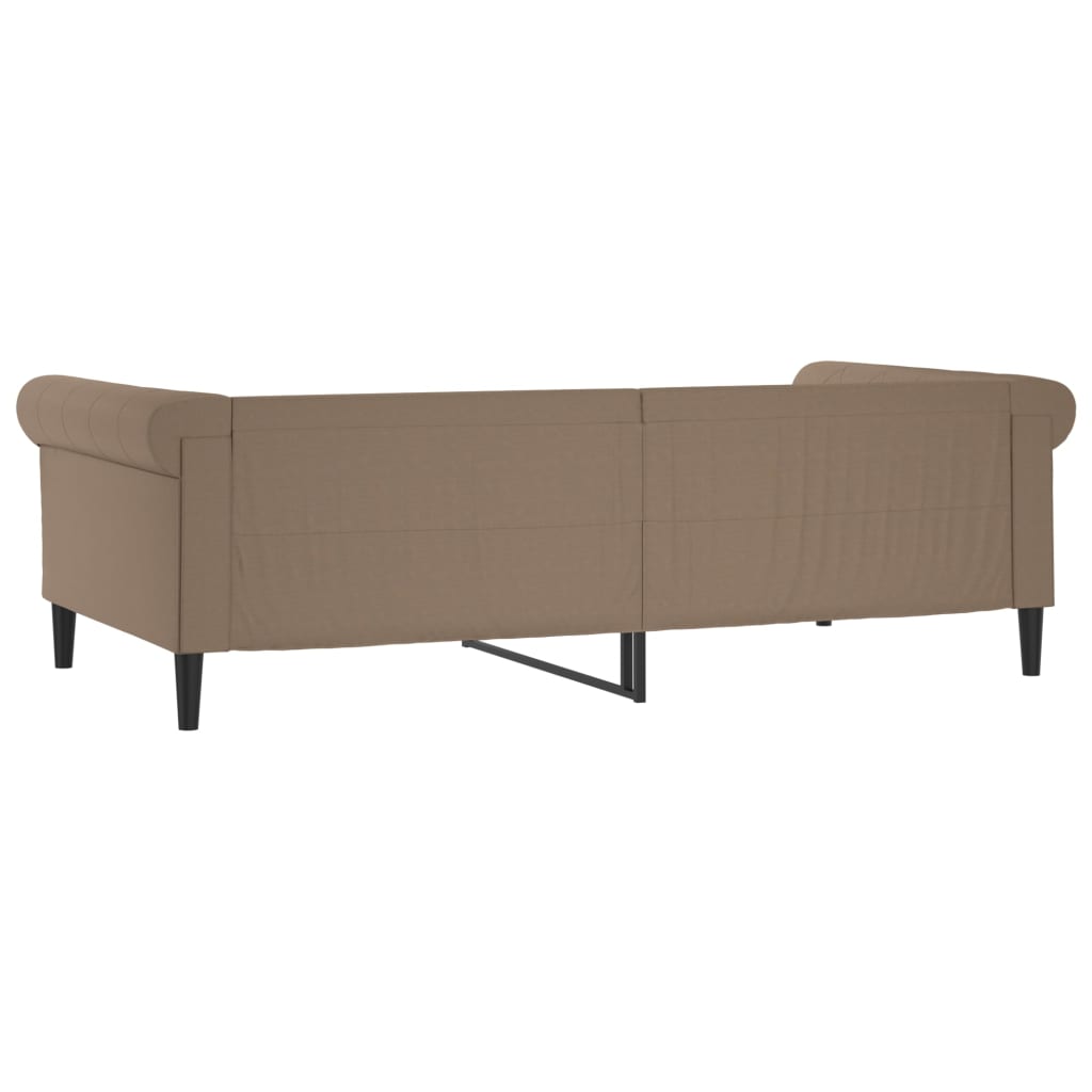 vidaXL Pat de zi, cappuccino, 100x200 cm, piele ecologică vidaXL Pat de zi, cappuccino, 100x200 cm, piele ecologică