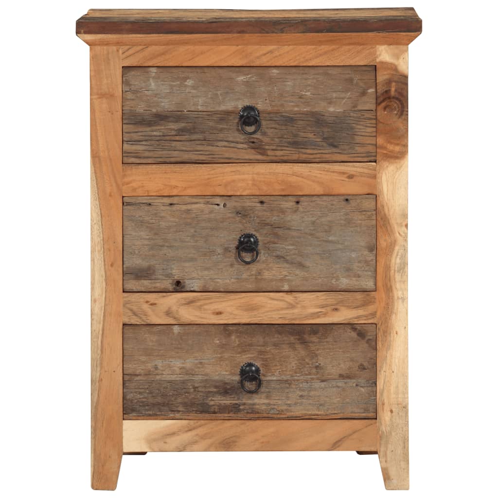 vidaXL Dulap lateral, 55x33x75 cm, lemn masiv de acacia