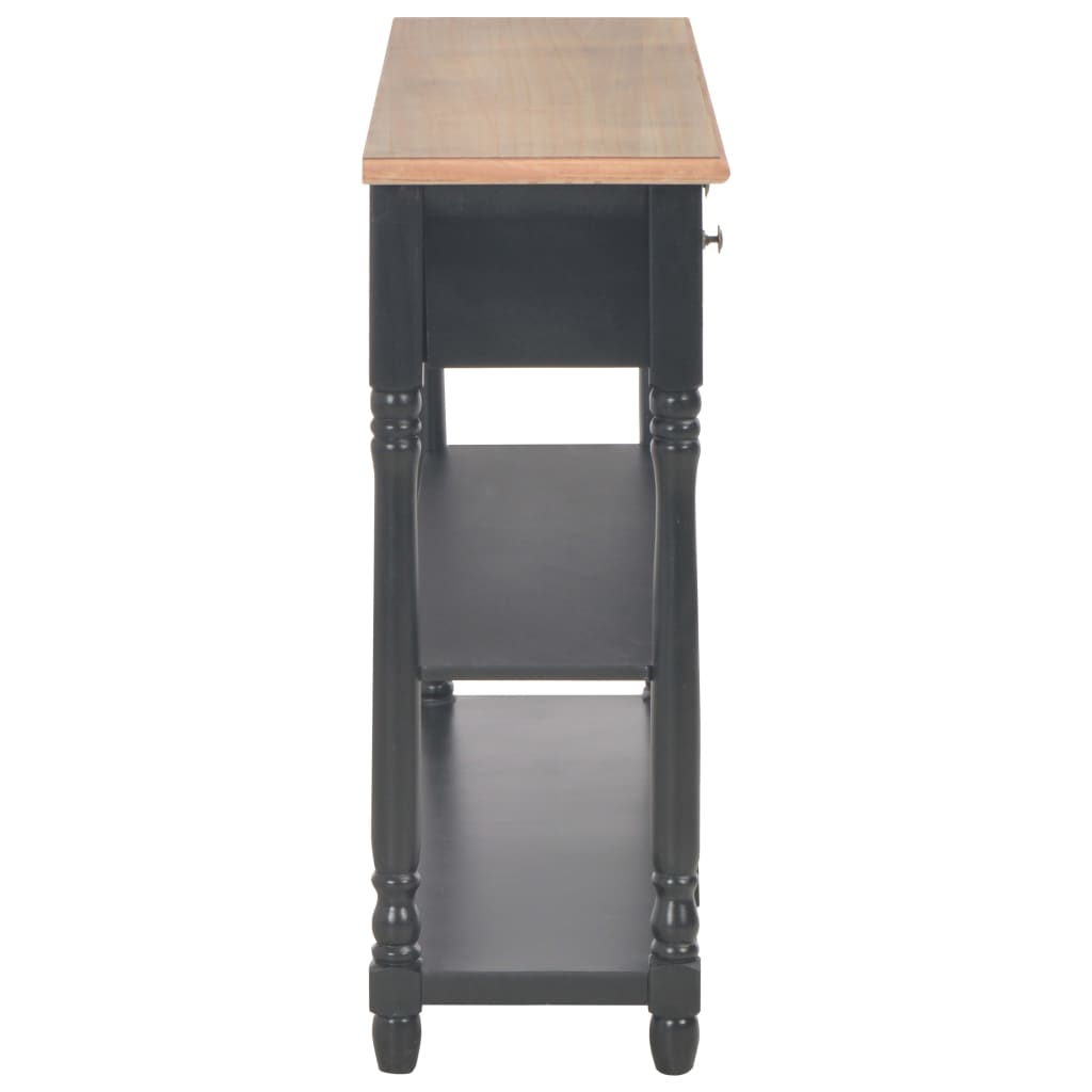 vidaXL Măsuță consolă, negru, 110x30x76 cm, lemn prelucrat vidaXL Măsuță consolă, negru, 110x30x76 cm, lemn prelucrat