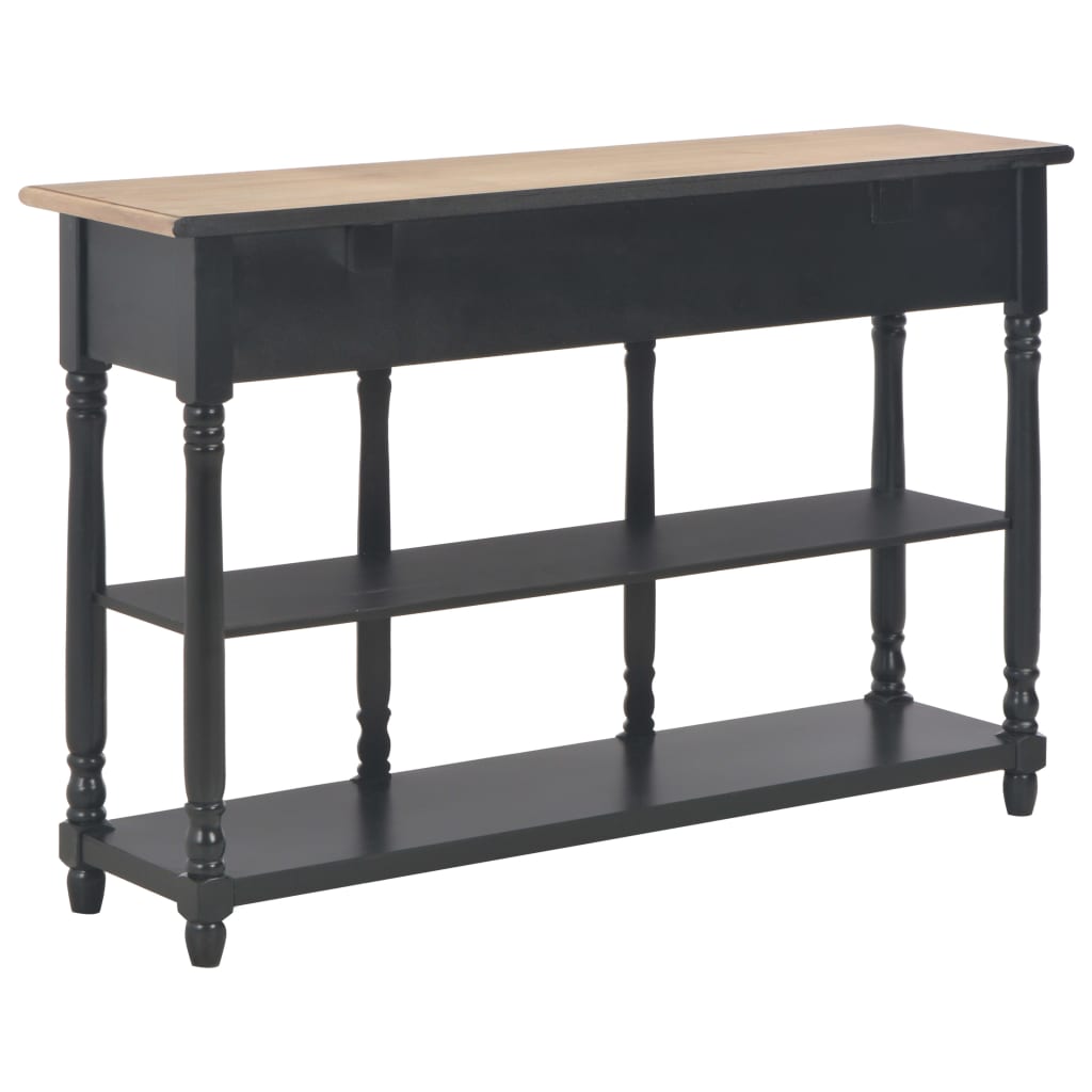 vidaXL Măsuță consolă, negru, 110x30x76 cm, lemn prelucrat vidaXL Măsuță consolă, negru, 110x30x76 cm, lemn prelucrat