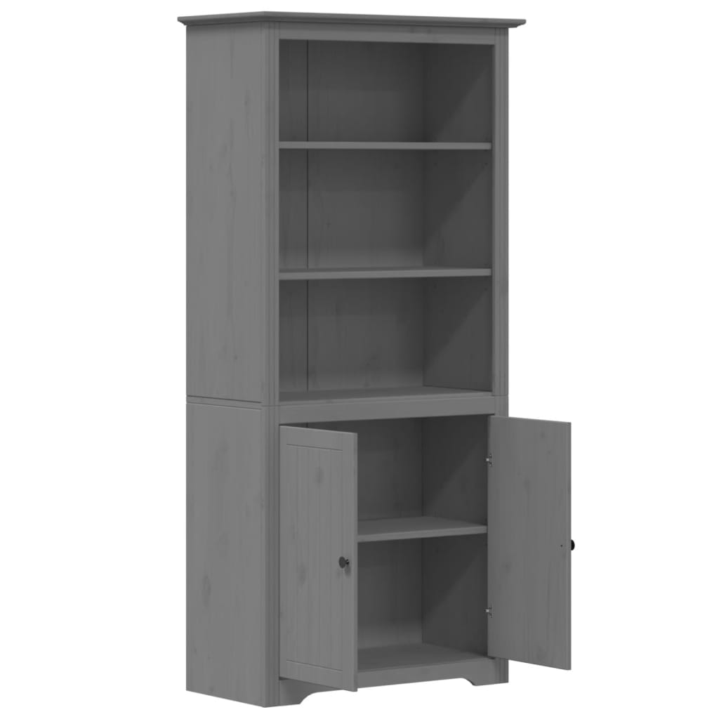 vidaXL Bibliotecă "BODO", gri, 82x40x173 cm, lemn masiv de pin vidaXL Bibliotecă "BODO", gri, 82x40x173 cm, lemn masiv de pin