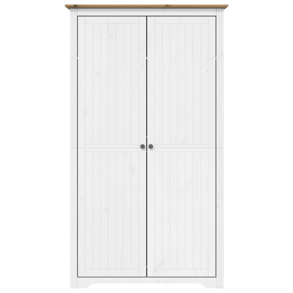 vidaXL Șifonier "BODO", alb & maro, 99x53,5x173 cm, lemn masiv de pin vidaXL Șifonier "BODO", alb & maro, 99x53,5x173 cm, lemn masiv de pin