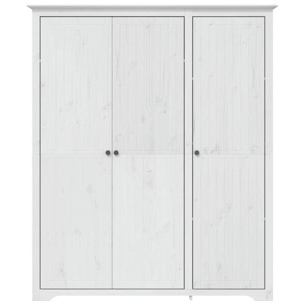 vidaXL Șifonier "BODO", alb, 146x53,5x173 cm, lemn masiv de pin vidaXL Șifonier "BODO", alb, 146x53,5x173 cm, lemn masiv de pin