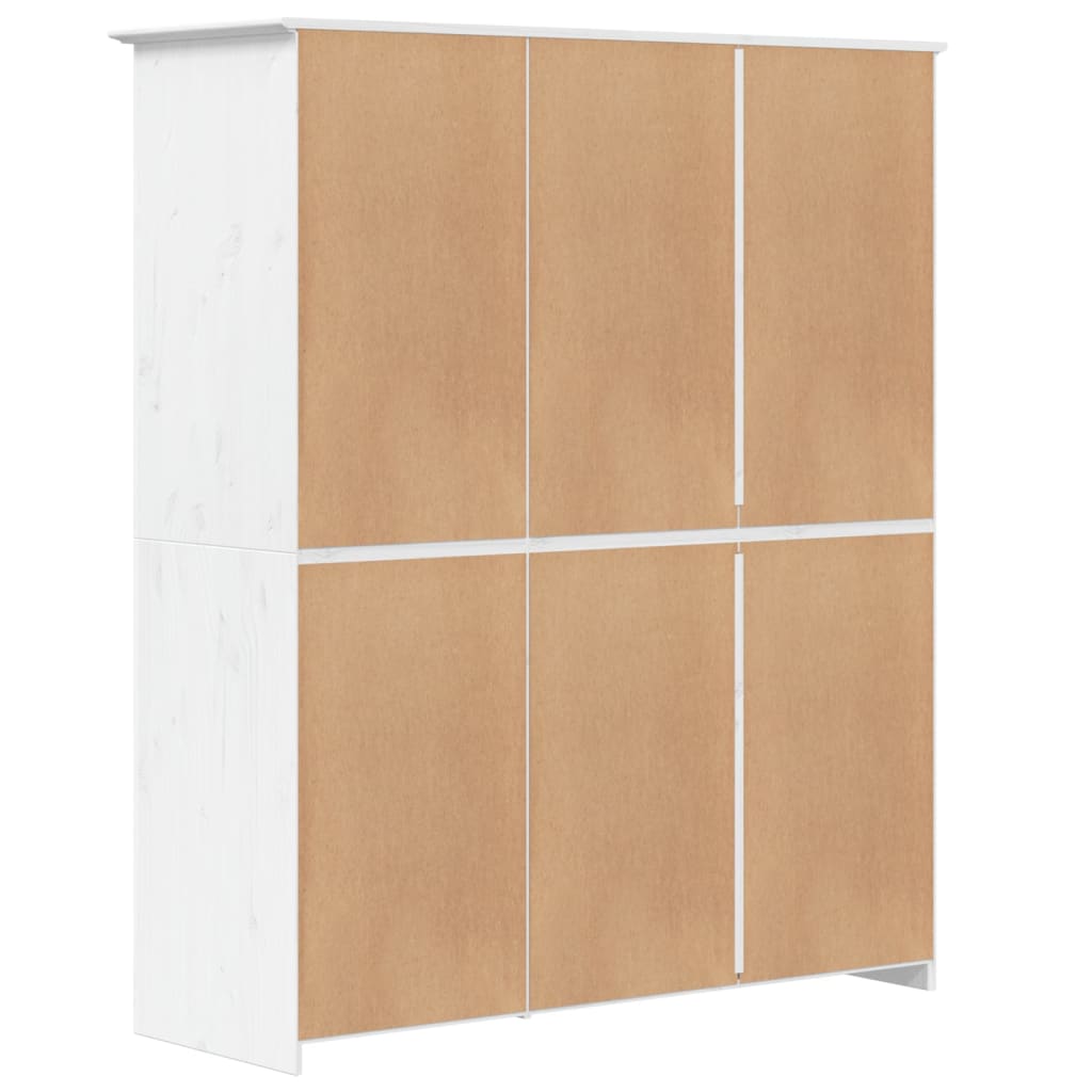 vidaXL Șifonier "BODO", alb, 146x53,5x173 cm, lemn masiv de pin vidaXL Șifonier "BODO", alb, 146x53,5x173 cm, lemn masiv de pin