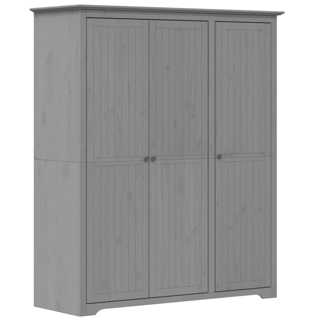 vidaXL Șifonier "BODO", gri, 146x53,5x173 cm, lemn masiv de pin vidaXL Șifonier "BODO", gri, 146x53,5x173 cm, lemn masiv de pin