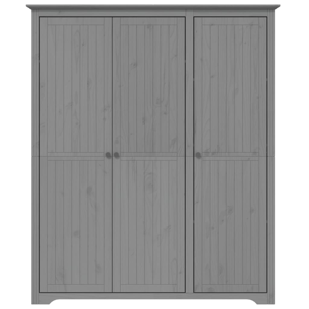 vidaXL Șifonier "BODO", gri, 146x53,5x173 cm, lemn masiv de pin vidaXL Șifonier "BODO", gri, 146x53,5x173 cm, lemn masiv de pin