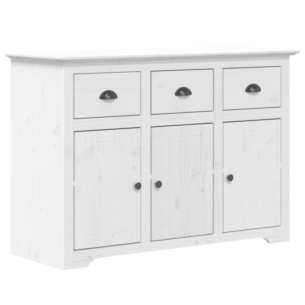 vidaXL Servantă "BODO", alb, 115,5x44x80 cm, lemn masiv de pin