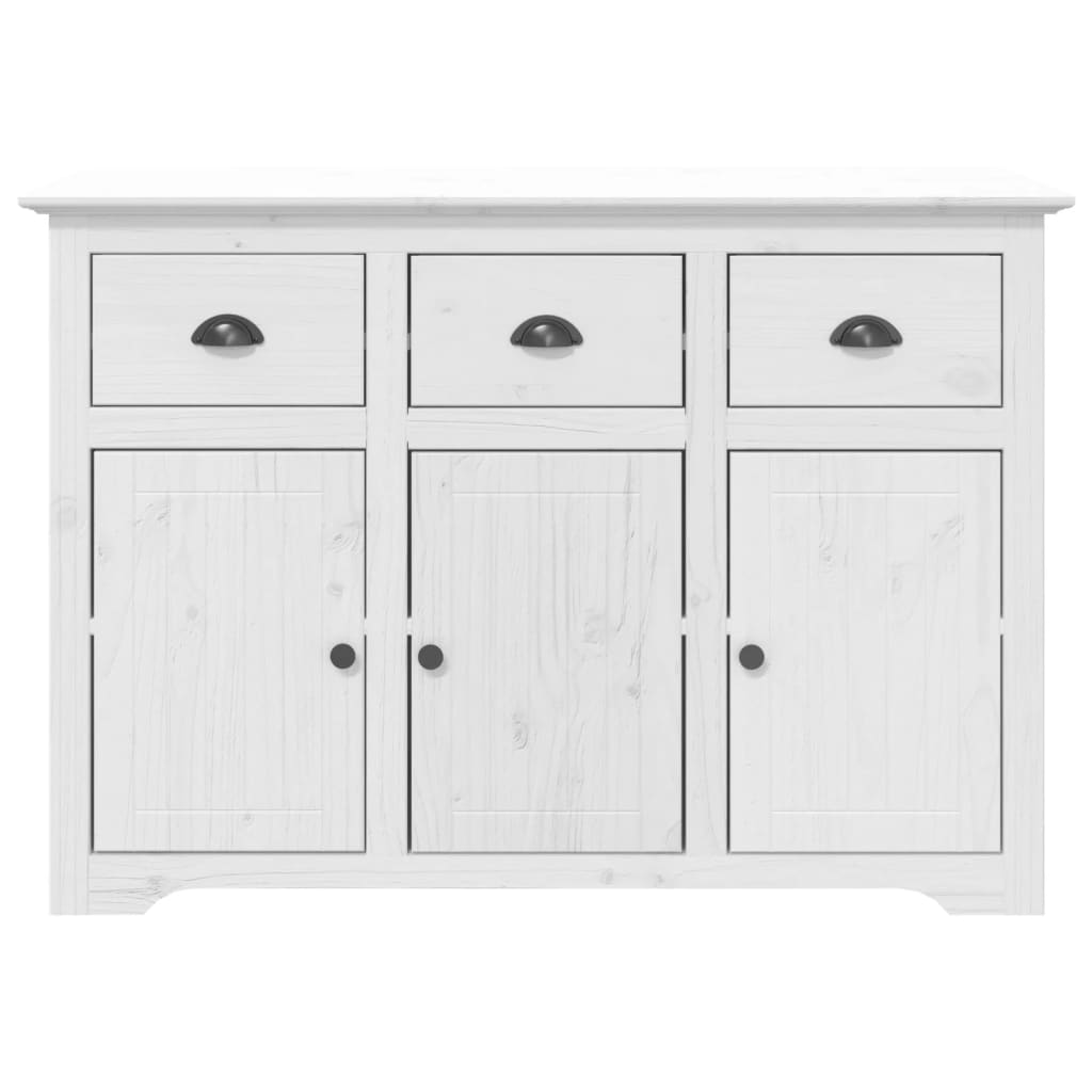 vidaXL Servantă "BODO", alb, 115,5x44x80 cm, lemn masiv de pin
