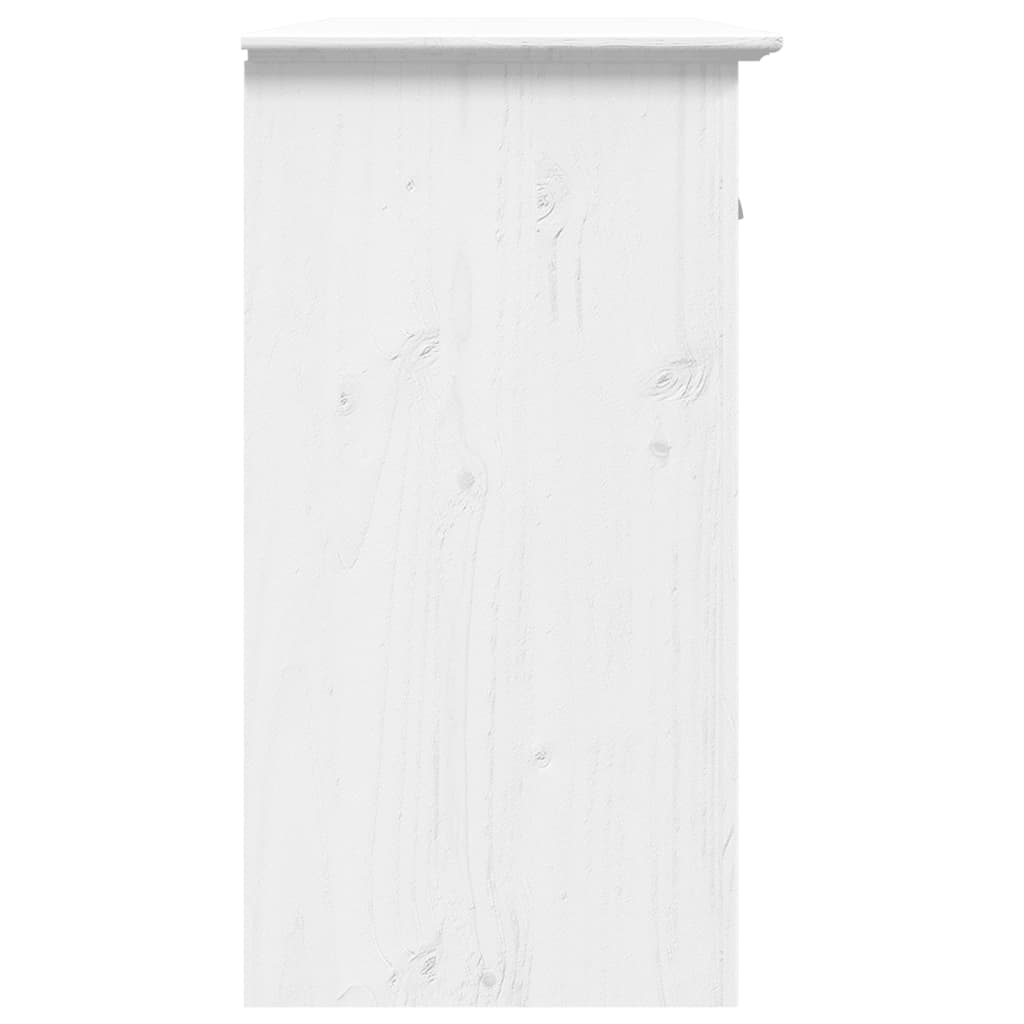 vidaXL Servantă "BODO", alb, 115,5x44x80 cm, lemn masiv de pin