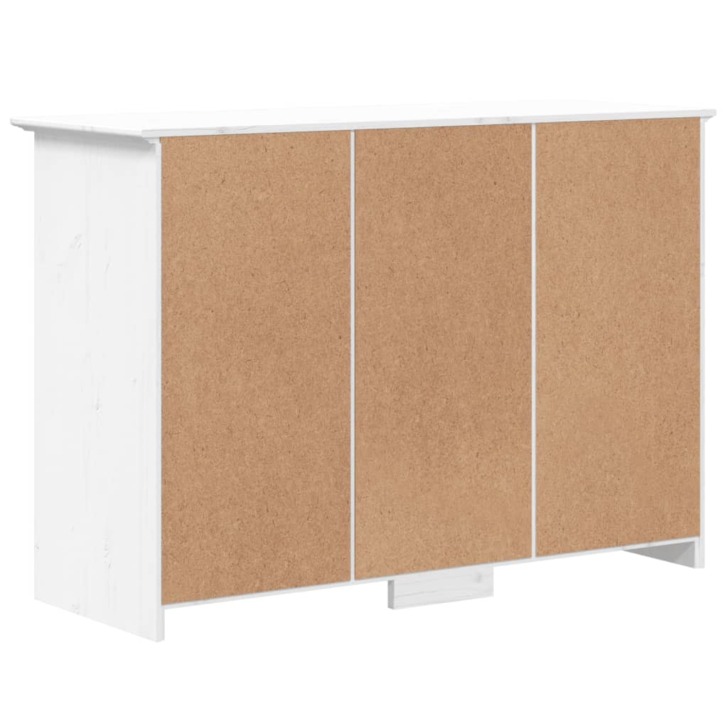 vidaXL Servantă "BODO", alb, 115,5x44x80 cm, lemn masiv de pin