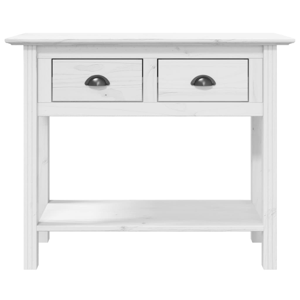 vidaXL Măsuță consolă "BODO", alb, 91x35x74 cm, lemn masiv de pin vidaXL Măsuță consolă "BODO", alb, 91x35x74 cm, lemn masiv de pin