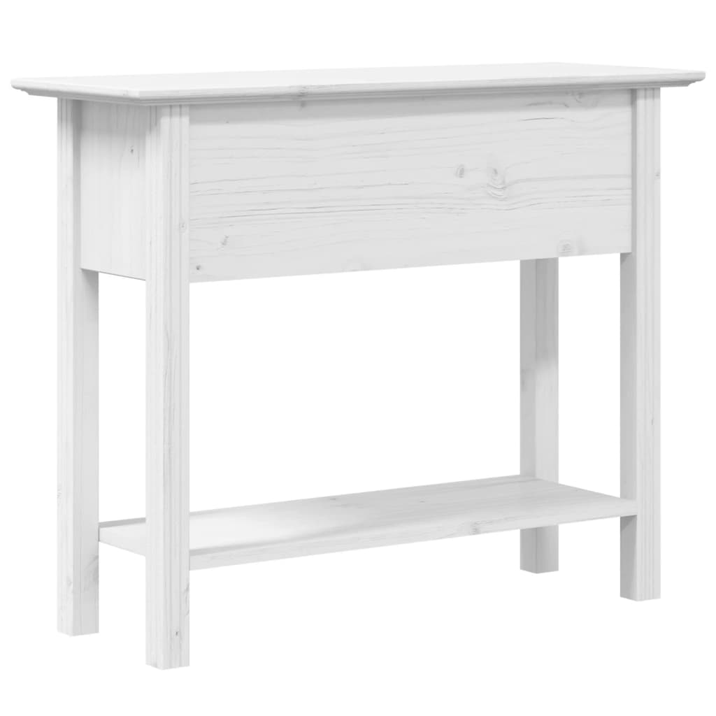 vidaXL Măsuță consolă "BODO", alb, 91x35x74 cm, lemn masiv de pin vidaXL Măsuță consolă "BODO", alb, 91x35x74 cm, lemn masiv de pin
