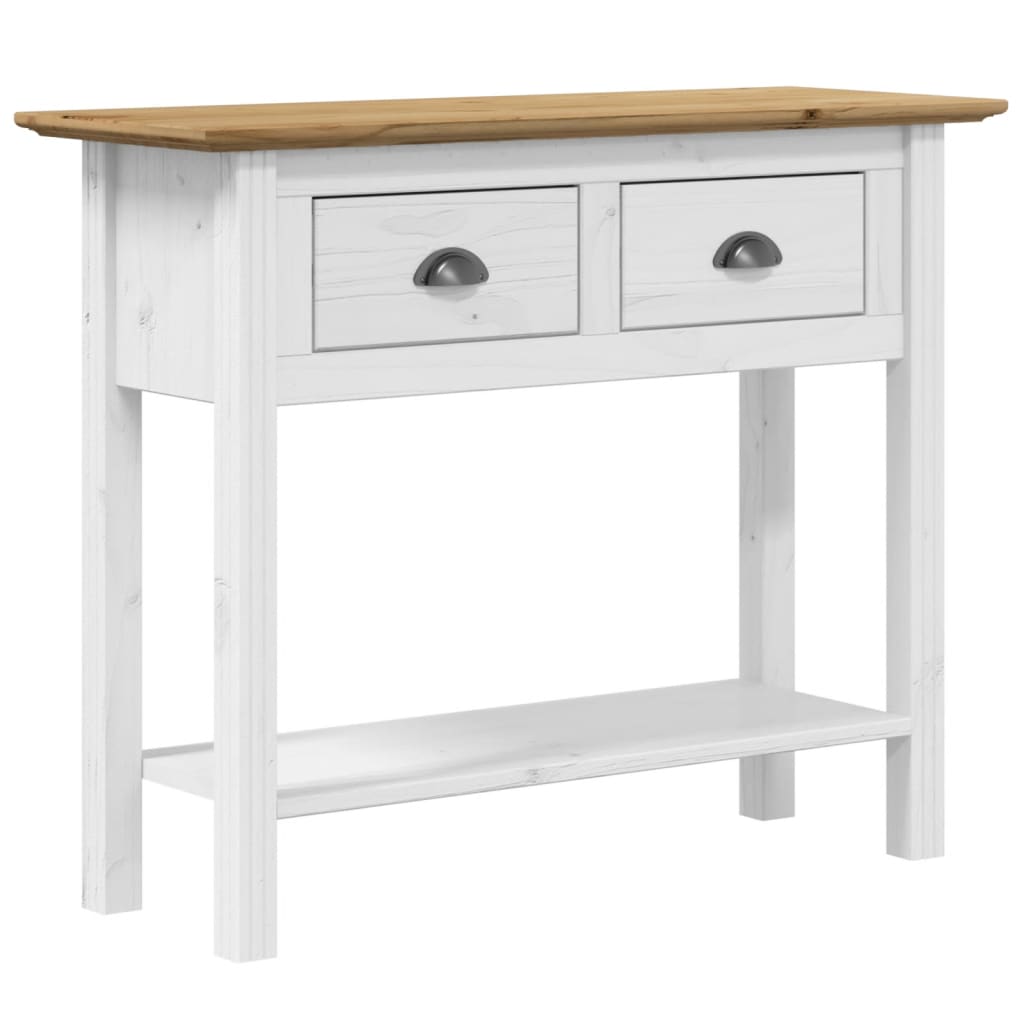 vidaXL Măsuță consolă "BODO", maro, 91x35x74 cm, lemn masiv de pin vidaXL Măsuță consolă "BODO", maro, 91x35x74 cm, lemn masiv de pin