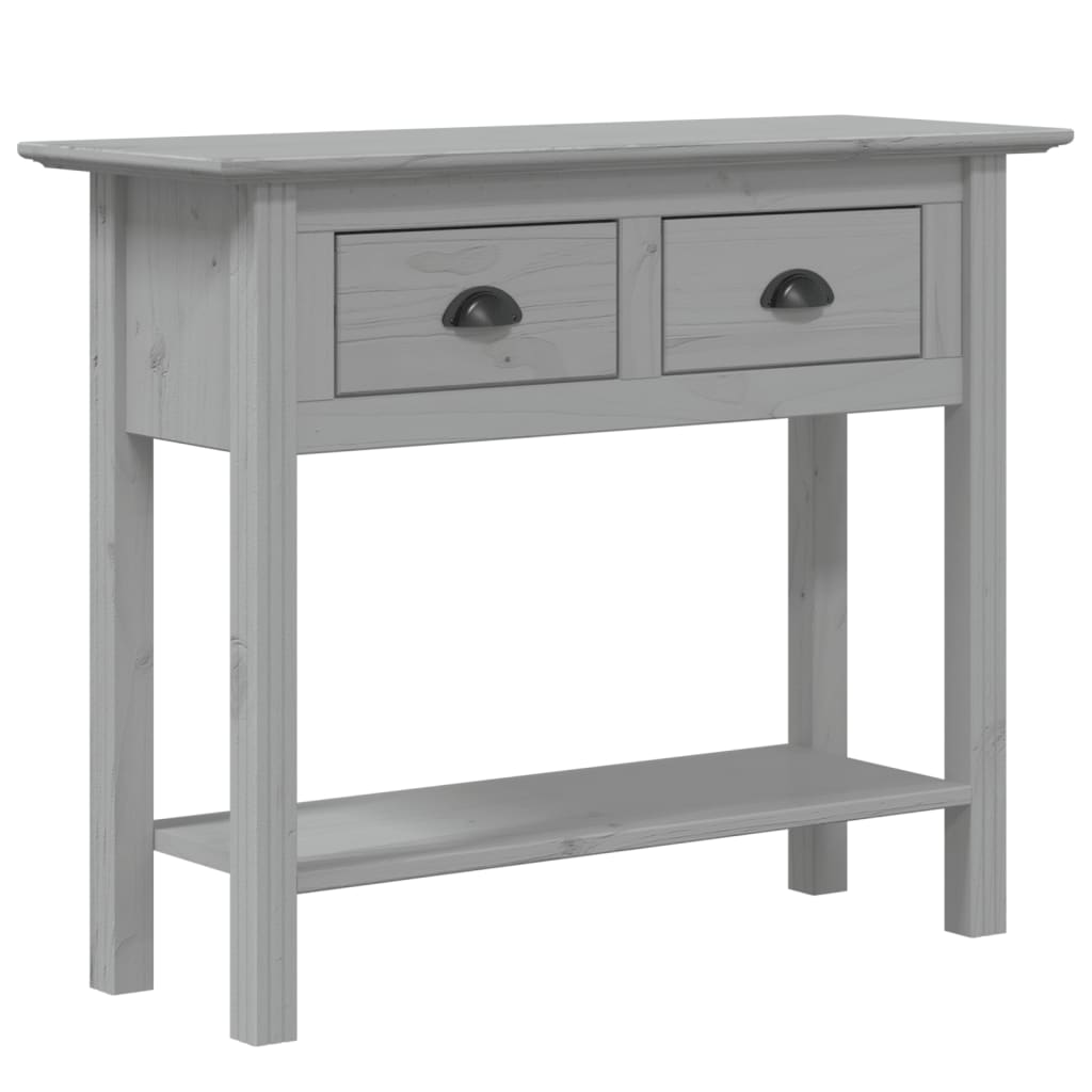 vidaXL Măsuță consolă "BODO", gri, 91x35x74 cm, lemn masiv de pin vidaXL Măsuță consolă "BODO", gri, 91x35x74 cm, lemn masiv de pin