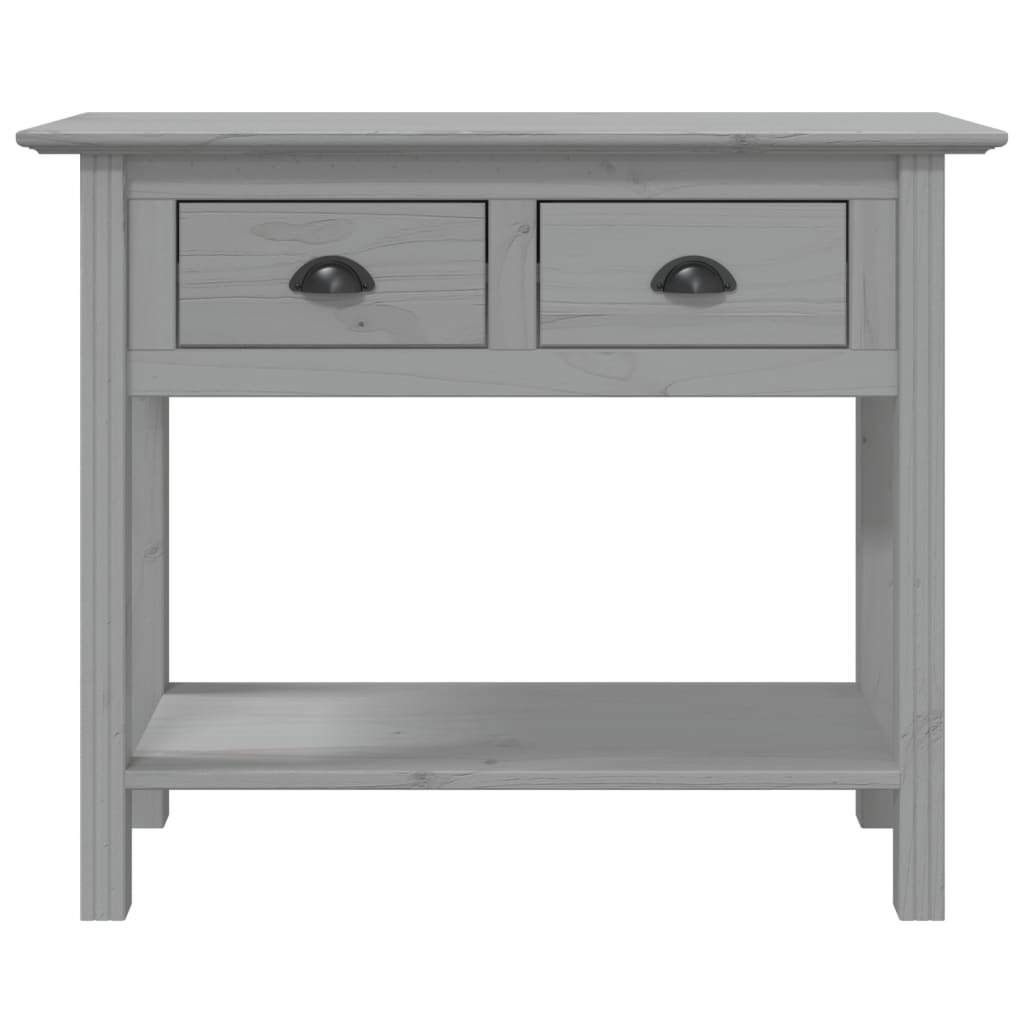 vidaXL Măsuță consolă "BODO", gri, 91x35x74 cm, lemn masiv de pin vidaXL Măsuță consolă "BODO", gri, 91x35x74 cm, lemn masiv de pin