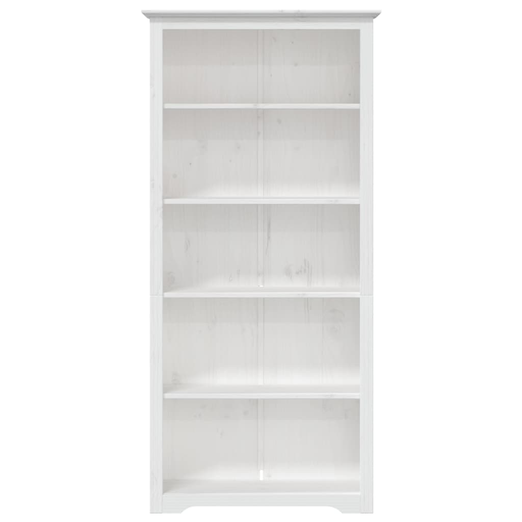 vidaXL Bibliotecă BODO, alb, 82x40x173 cm, lemn masiv pin, 5 rafturi vidaXL Bibliotecă BODO, alb, 82x40x173 cm, lemn masiv pin, 5 rafturi
