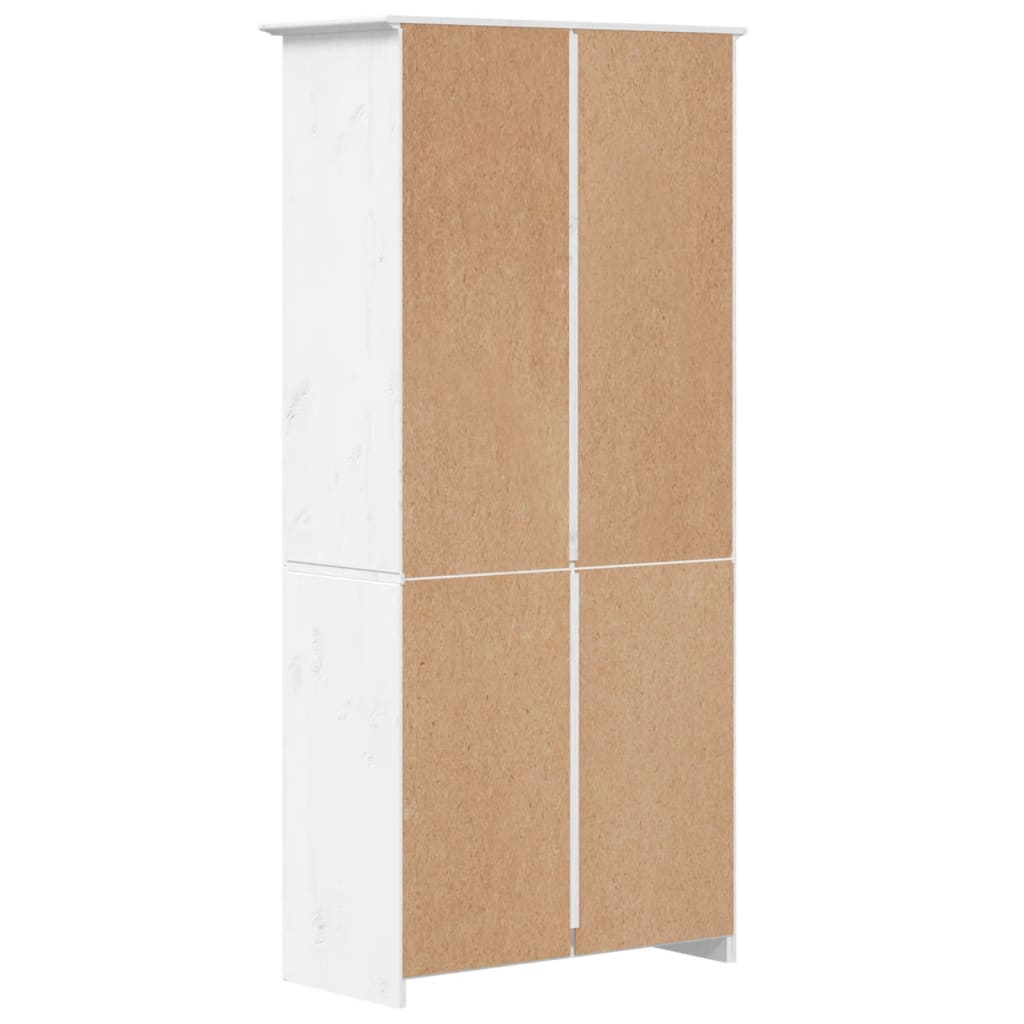 vidaXL Bibliotecă BODO, alb, 82x40x173 cm, lemn masiv pin, 5 rafturi vidaXL Bibliotecă BODO, alb, 82x40x173 cm, lemn masiv pin, 5 rafturi