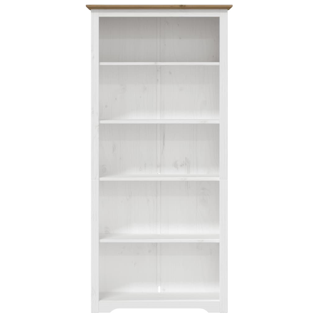 vidaXL Bibliotecă BODO, maro, 82x40x173 cm, lemn masiv pin, 5 rafturi