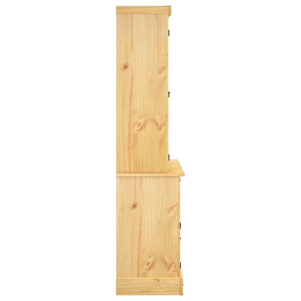 vidaXL Dulap înalt Corona, maro, 112x43x196 cm, lemn masiv pin mexican vidaXL Dulap înalt Corona, maro, 112x43x196 cm, lemn masiv pin mexican