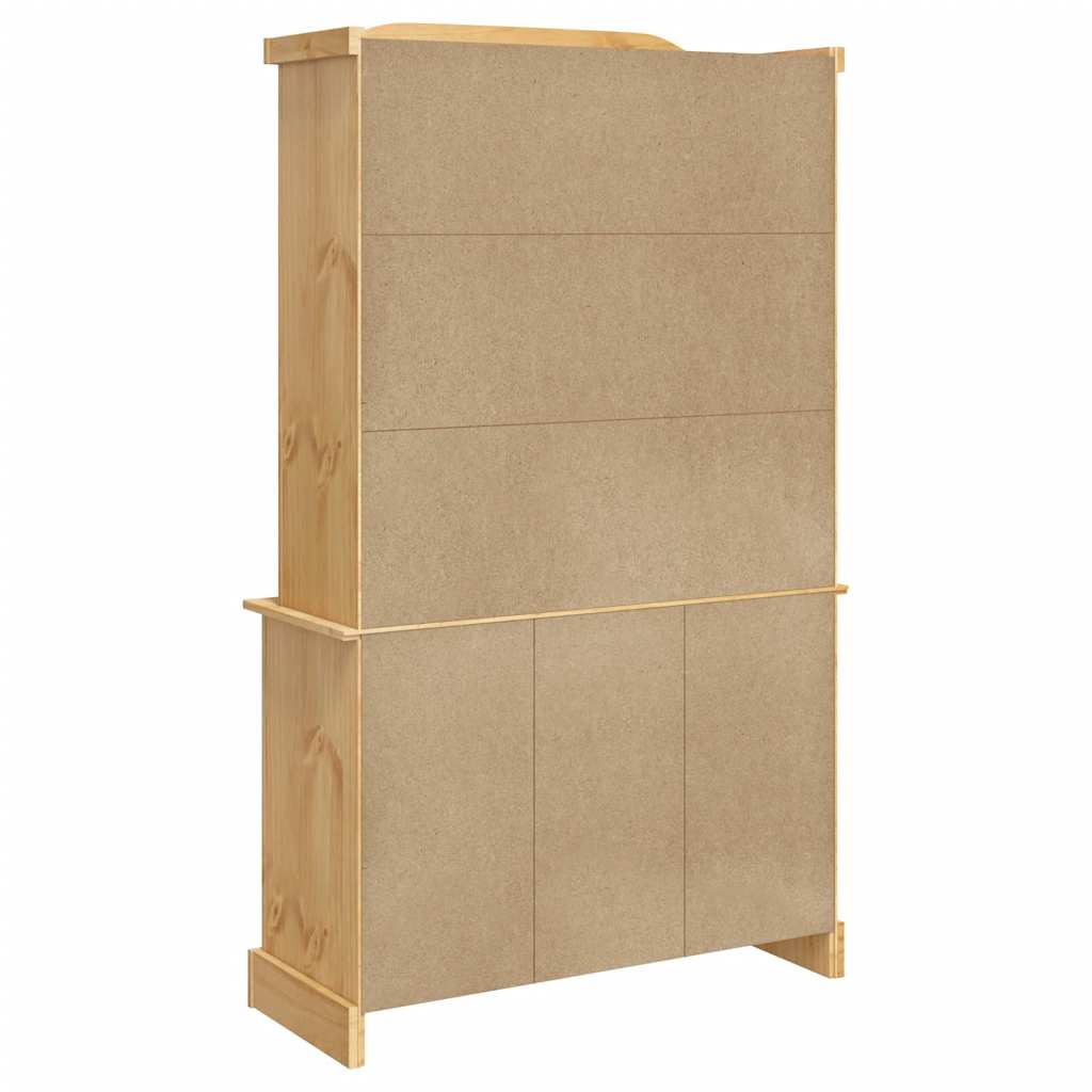 vidaXL Dulap înalt Corona, maro, 112x43x196 cm, lemn masiv pin mexican vidaXL Dulap înalt Corona, maro, 112x43x196 cm, lemn masiv pin mexican