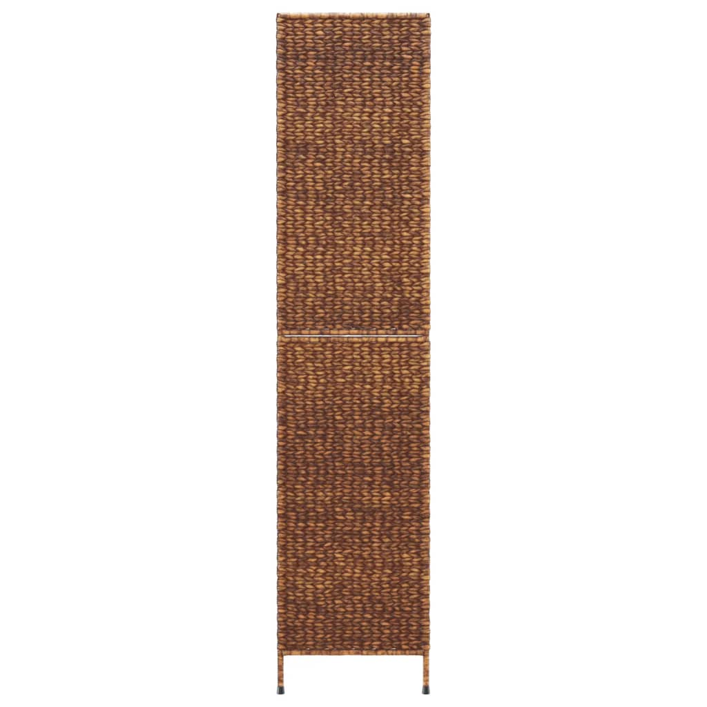 vidaXL Paravan de cameră cu 4 panouri maro, 163x180 cm, zambilă de apă vidaXL Paravan de cameră cu 4 panouri maro, 163x180 cm, zambilă de apă