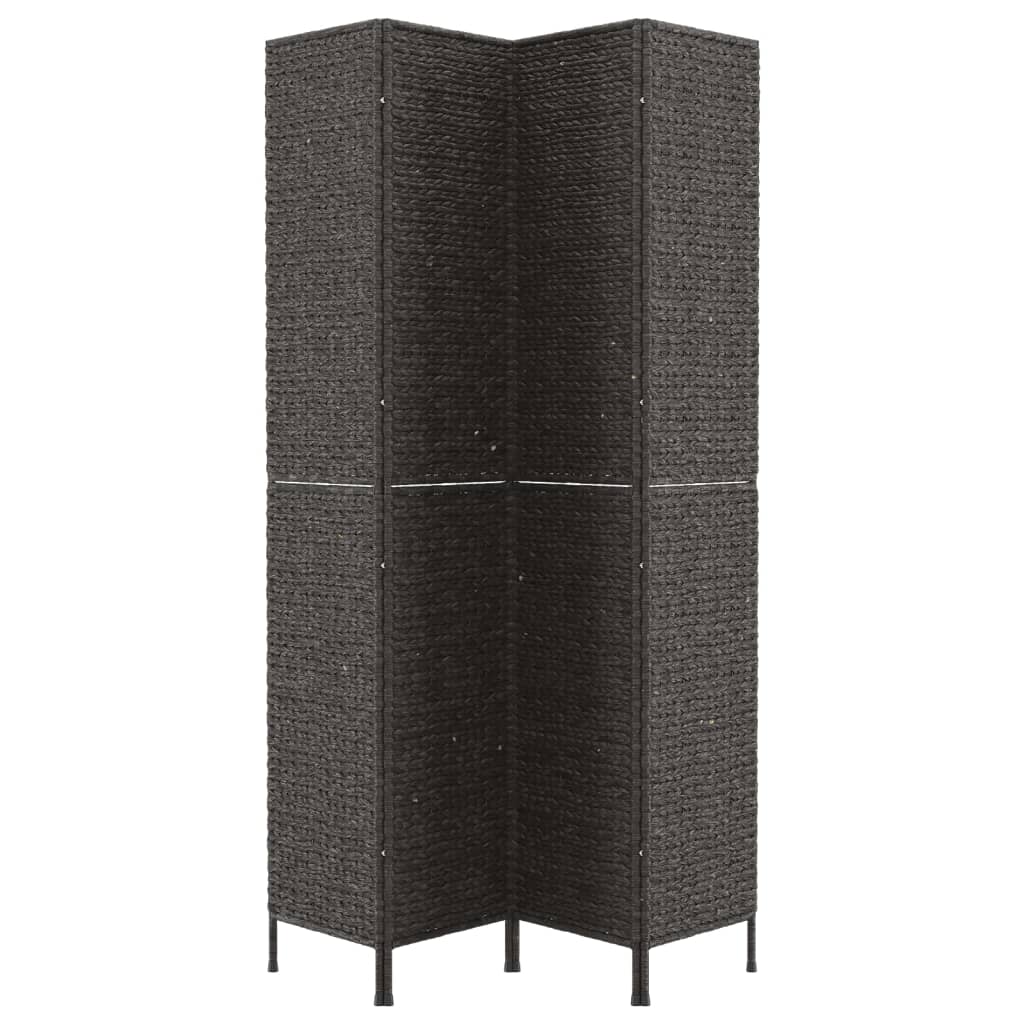 vidaXL Paravan de cameră cu 4 panouri negru 163x180 cm, zambilă de apă vidaXL Paravan de cameră cu 4 panouri negru 163x180 cm, zambilă de apă