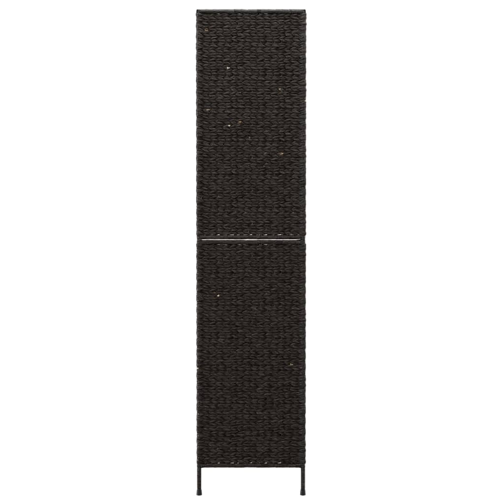 vidaXL Paravan de cameră cu 4 panouri negru 163x180 cm, zambilă de apă vidaXL Paravan de cameră cu 4 panouri negru 163x180 cm, zambilă de apă