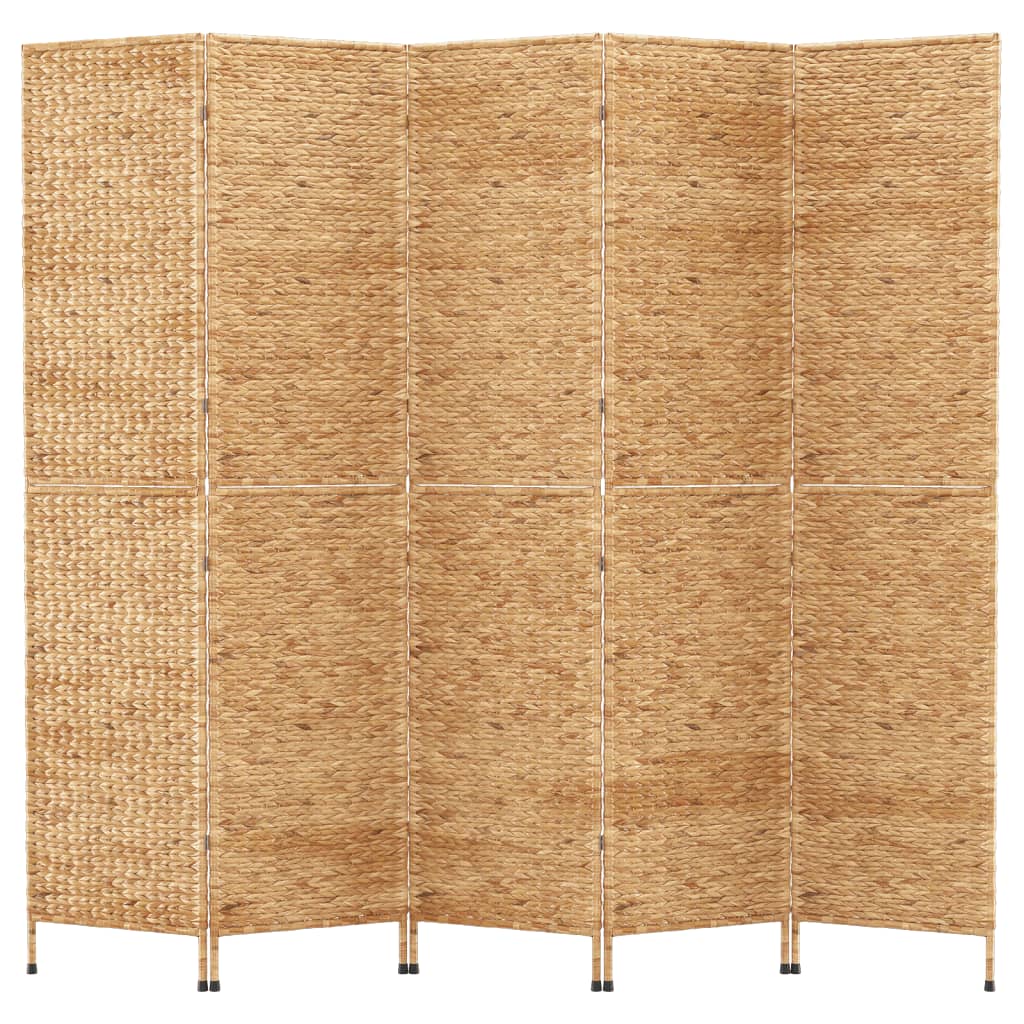 vidaXL Paravan de cameră cu 5 panouri, 205x180 cm, zambilă de apă vidaXL Paravan de cameră cu 5 panouri, 205x180 cm, zambilă de apă