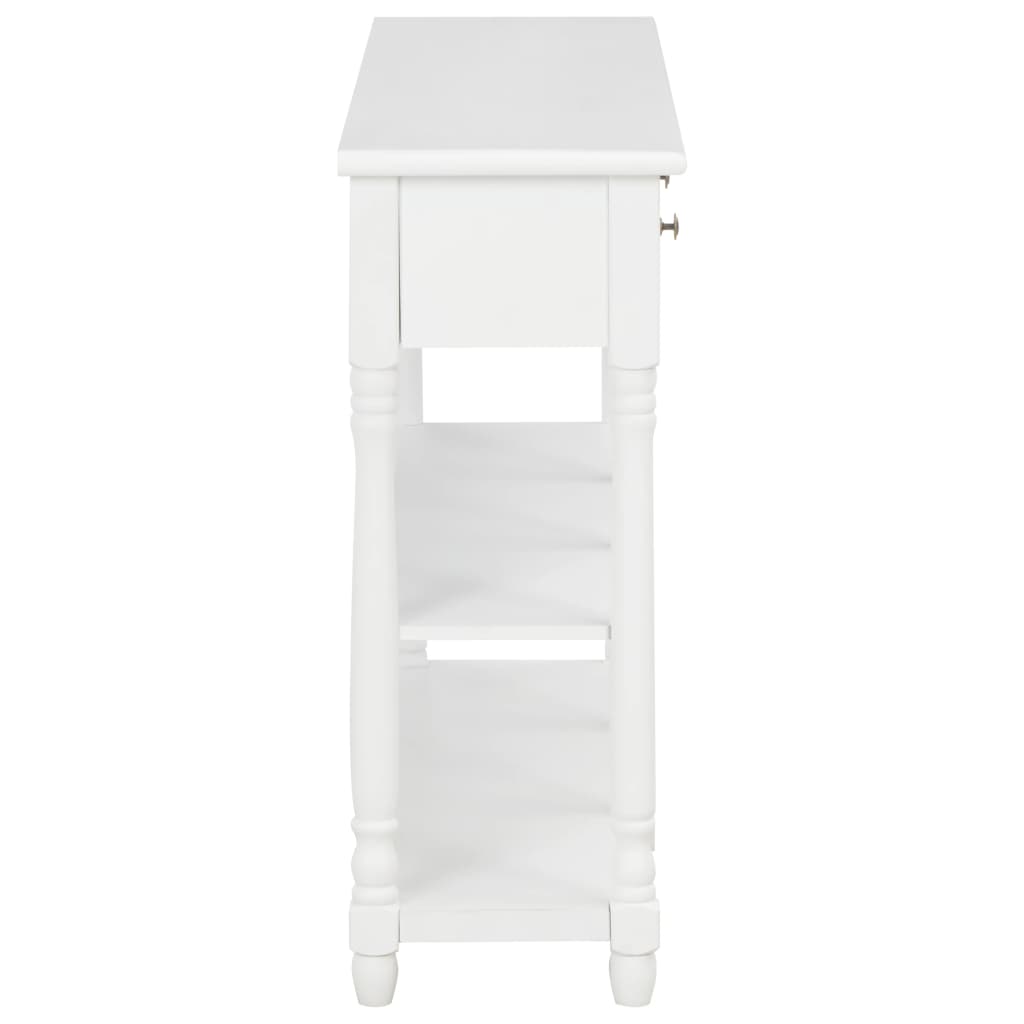 vidaXL Măsuță consolă, alb, 110x30x76 cm, lemn prelucrat vidaXL Măsuță consolă, alb, 110x30x76 cm, lemn prelucrat