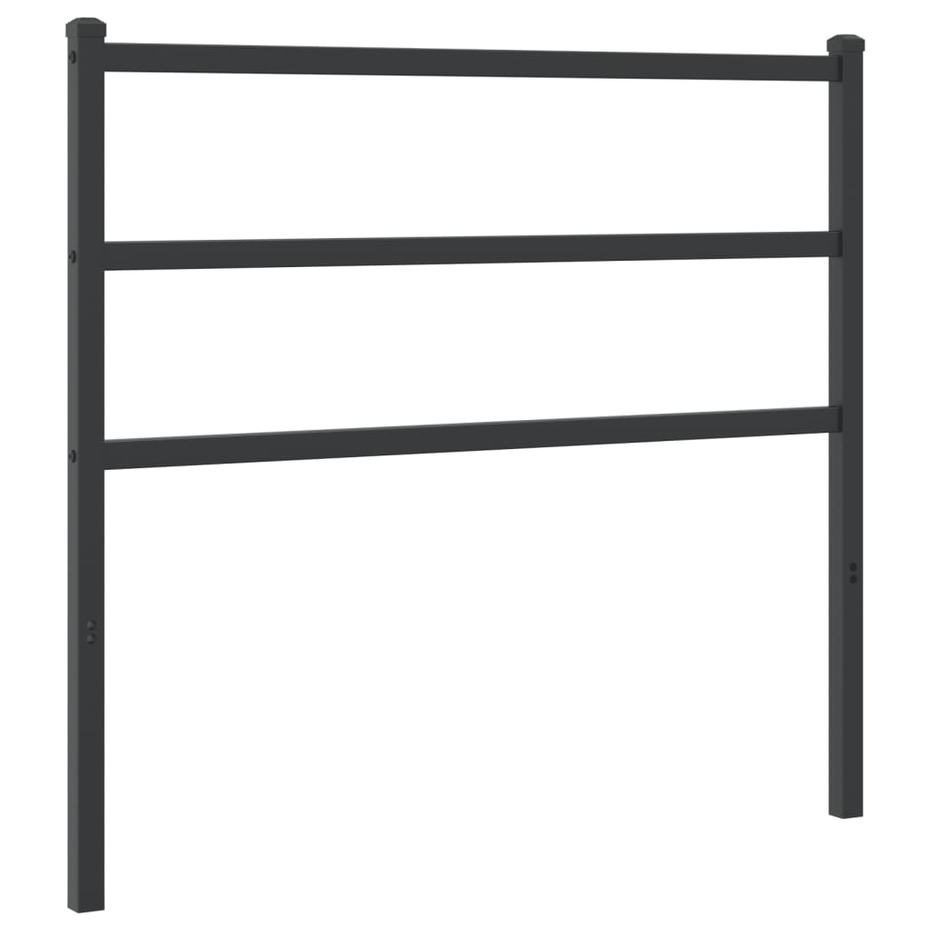 vidaXL Tăblie de pat metalică, negru, 100 cm vidaXL Tăblie de pat metalică, negru, 100 cm