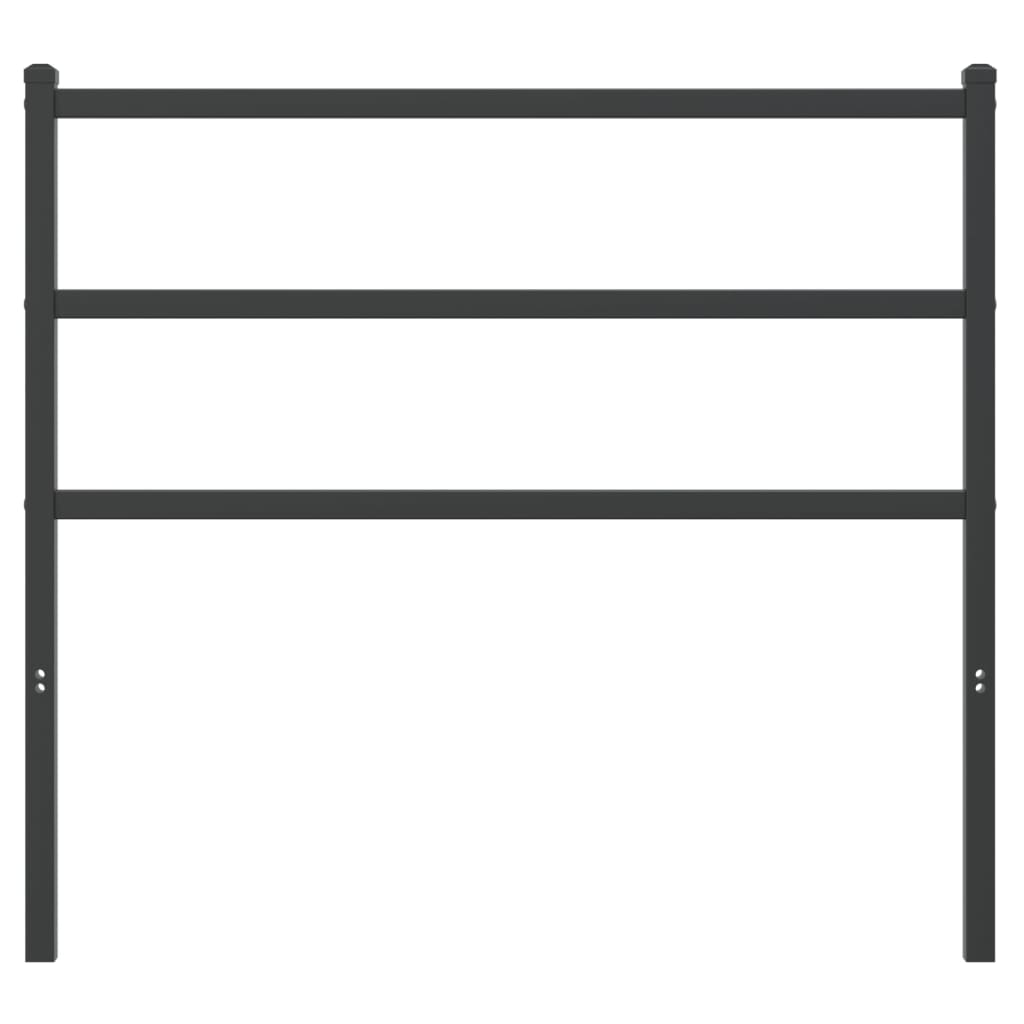 vidaXL Tăblie de pat metalică, negru, 107 cm vidaXL Tăblie de pat metalică, negru, 107 cm