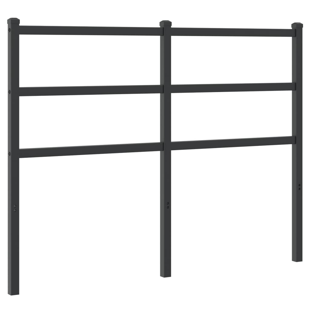 vidaXL Tăblie de pat metalică, negru, 120 cm vidaXL Tăblie de pat metalică, negru, 120 cm