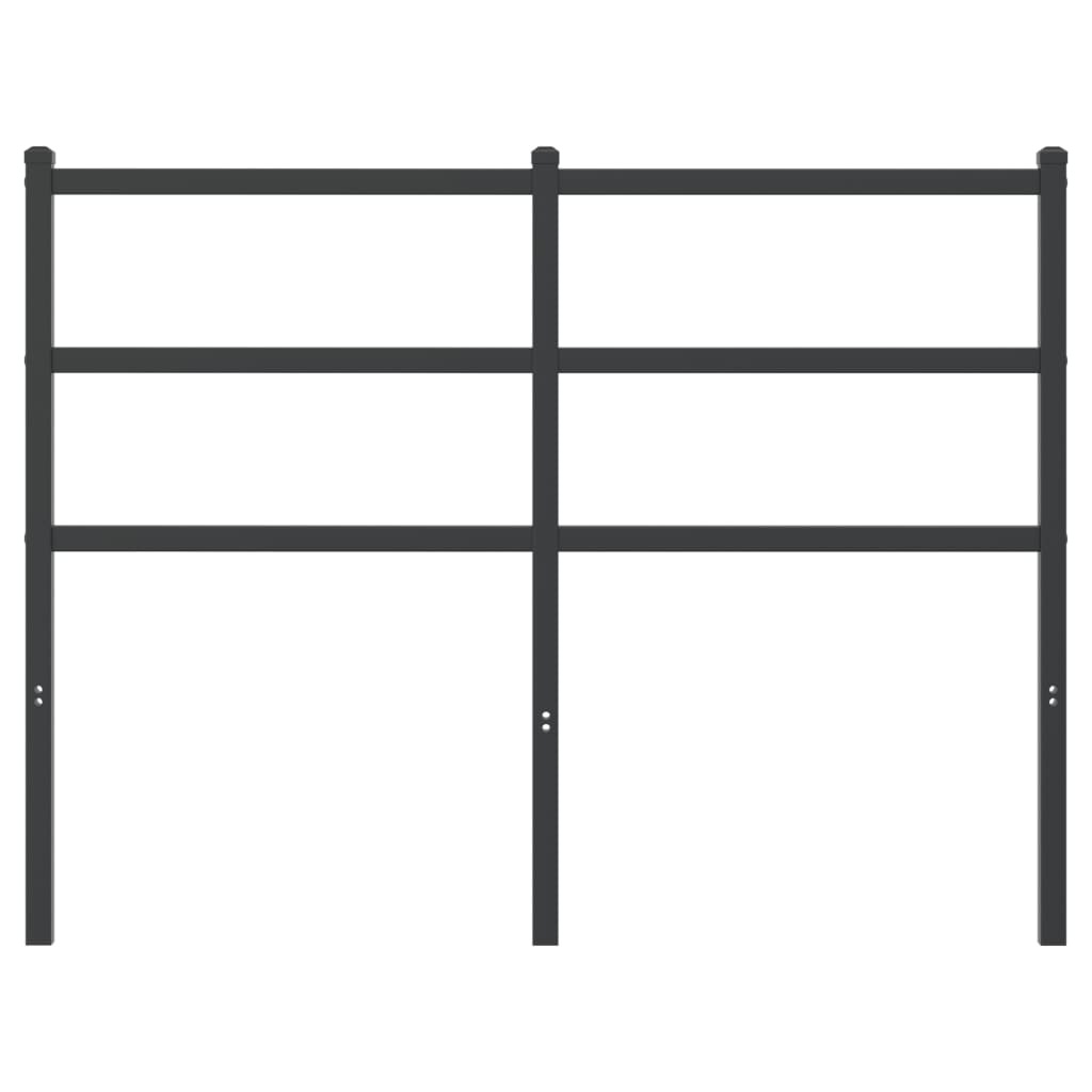 vidaXL Tăblie de pat metalică, negru, 120 cm vidaXL Tăblie de pat metalică, negru, 120 cm