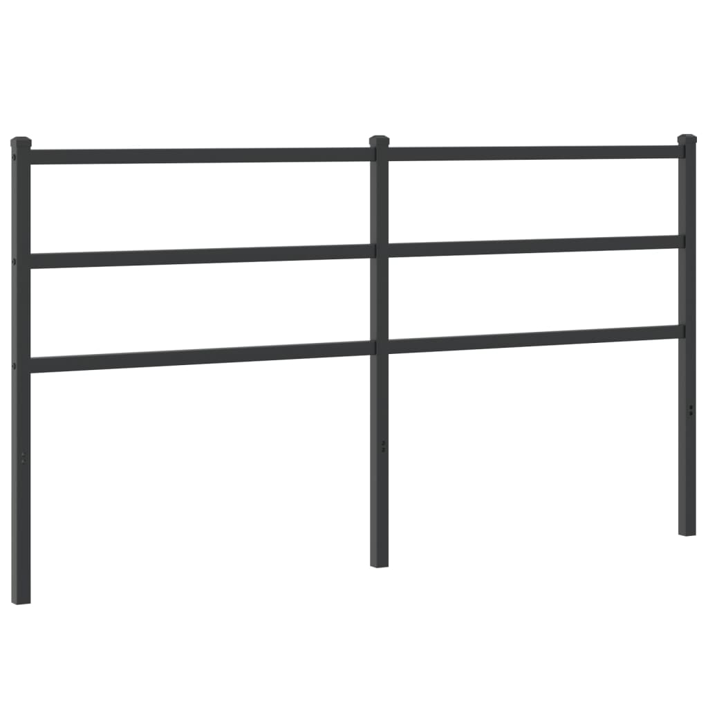vidaXL Tăblie de pat metalică, negru, 160 cm vidaXL Tăblie de pat metalică, negru, 160 cm