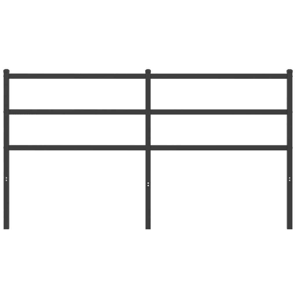 vidaXL Tăblie de pat metalică, negru, 160 cm vidaXL Tăblie de pat metalică, negru, 160 cm