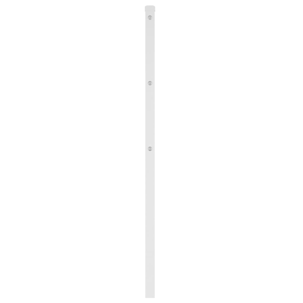 vidaXL Tăblie de pat metalică, alb, 75 cm vidaXL Tăblie de pat metalică, alb, 75 cm