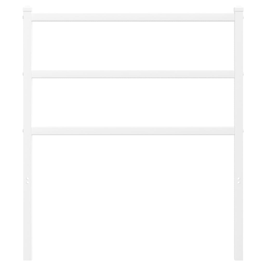 vidaXL Tăblie de pat metalică, alb, 80 cm vidaXL Tăblie de pat metalică, alb, 80 cm