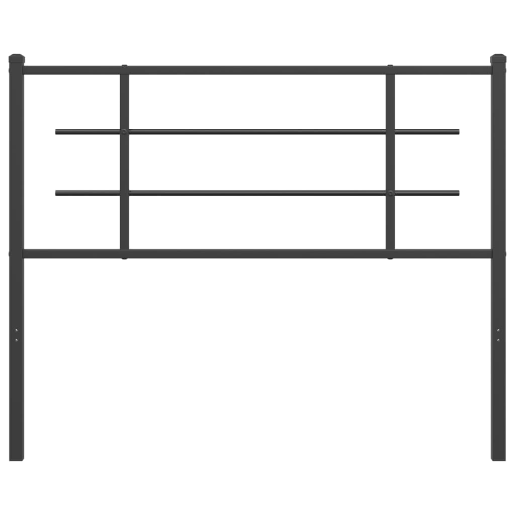 vidaXL Tăblie de pat metalică, negru, 107 cm vidaXL Tăblie de pat metalică, negru, 107 cm