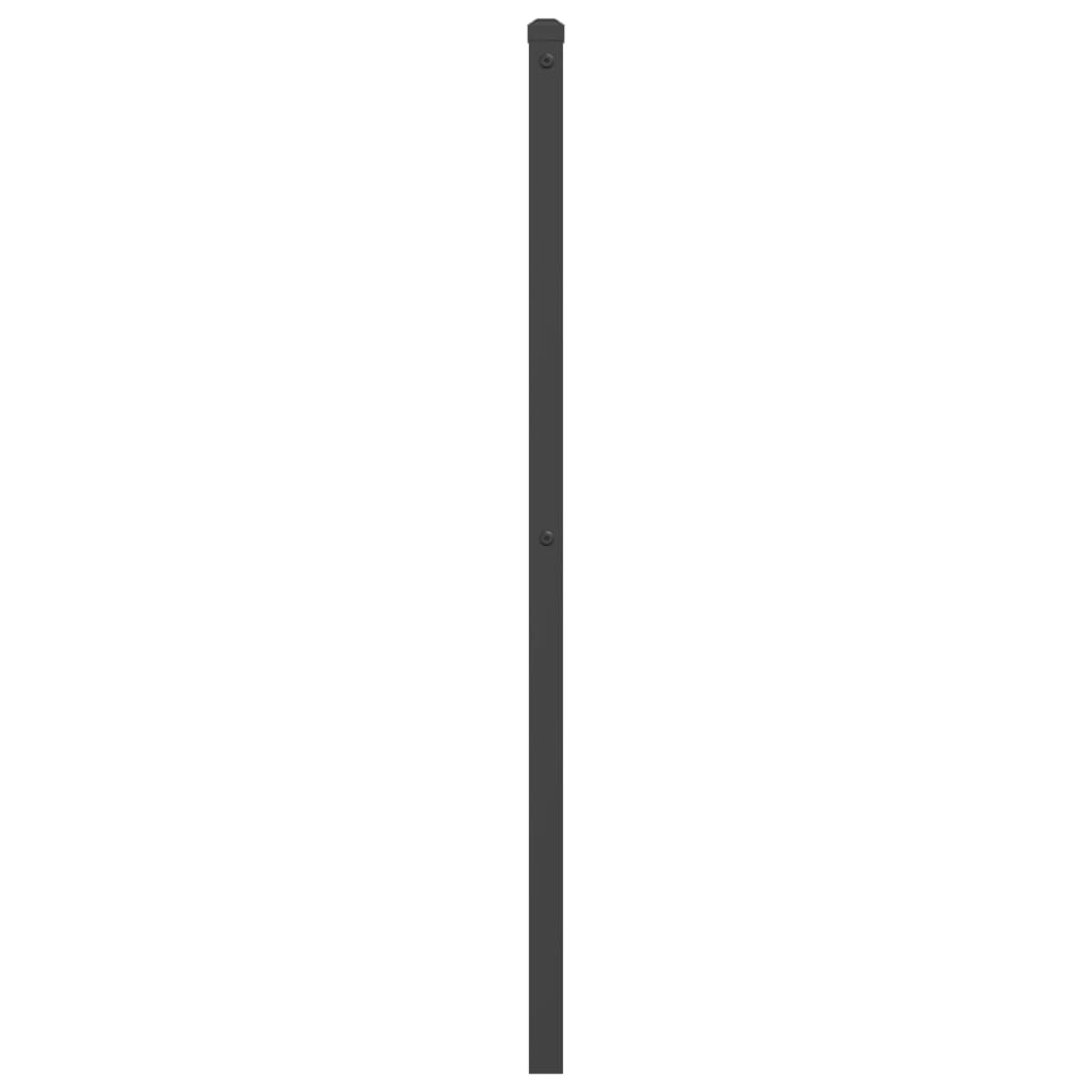 vidaXL Tăblie de pat metalică, negru, 107 cm vidaXL Tăblie de pat metalică, negru, 107 cm