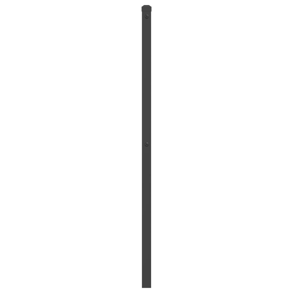 vidaXL Tăblie de pat metalică, negru, 193 cm vidaXL Tăblie de pat metalică, negru, 193 cm