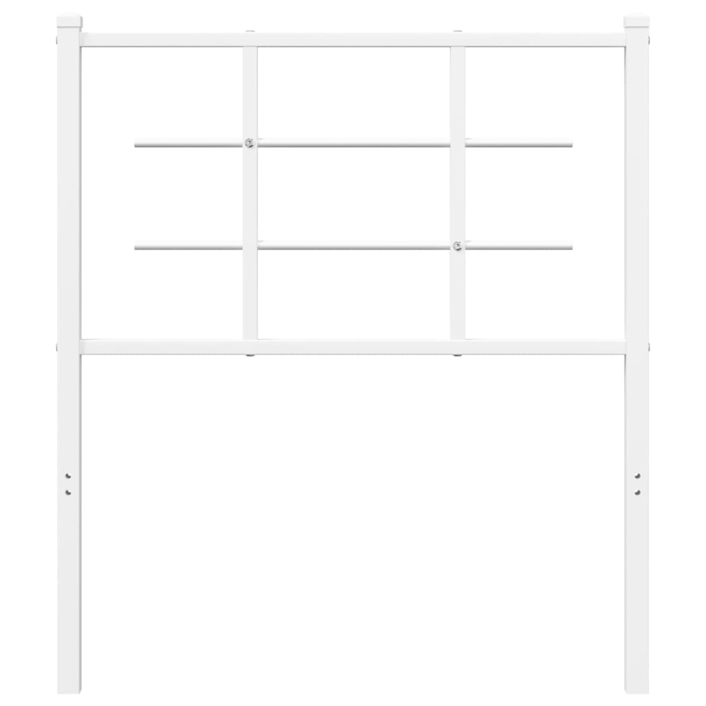 vidaXL Tăblie de pat metalică, alb, 80 cm vidaXL Tăblie de pat metalică, alb, 80 cm