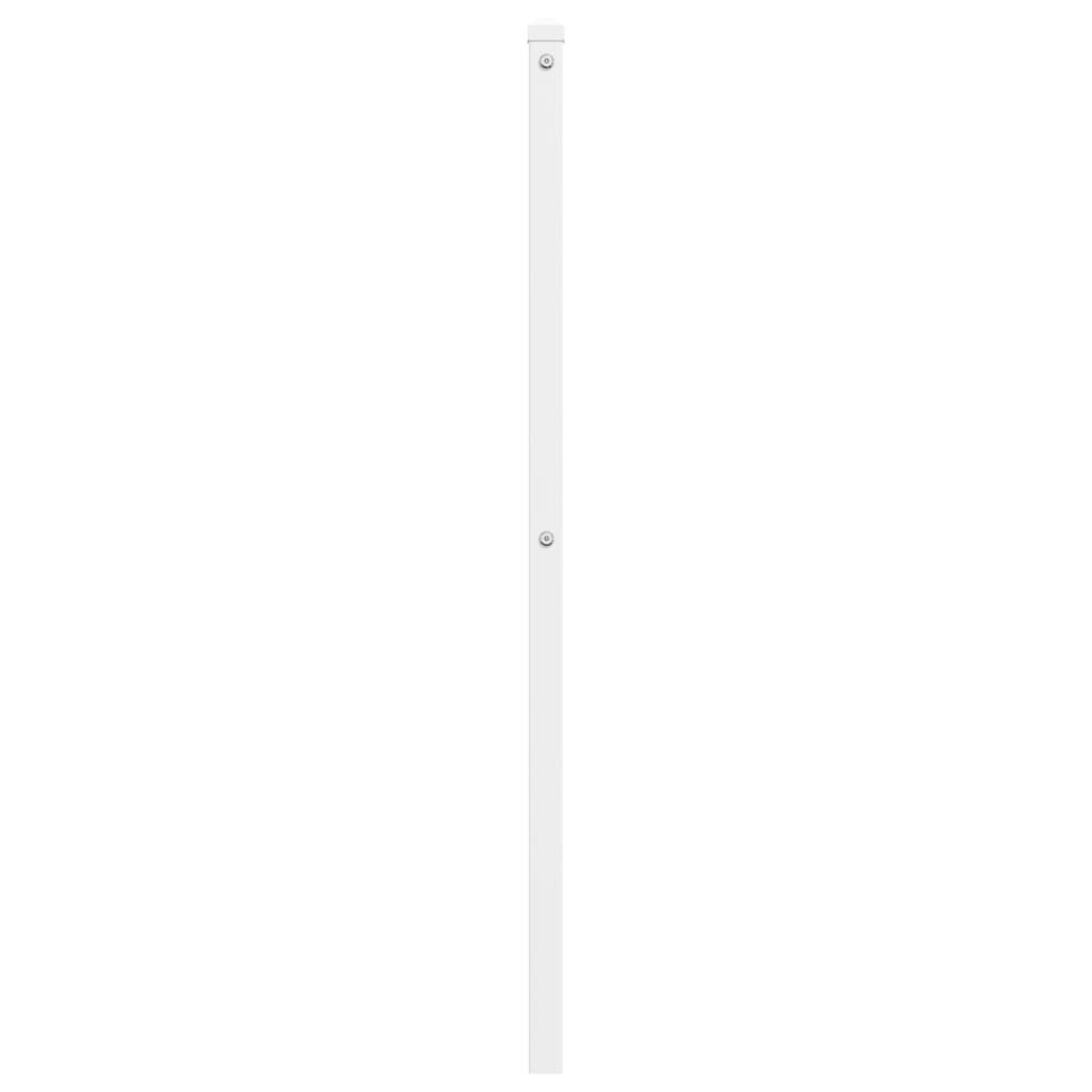 vidaXL Tăblie de pat metalică, alb, 107 cm
