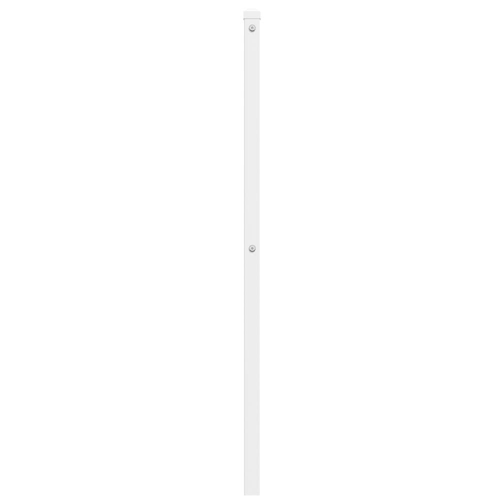 vidaXL Tăblie de pat metalică, alb, 140 cm