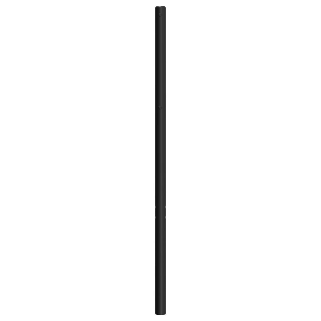 vidaXL Tăblie de pat metalică, negru, 75 cm