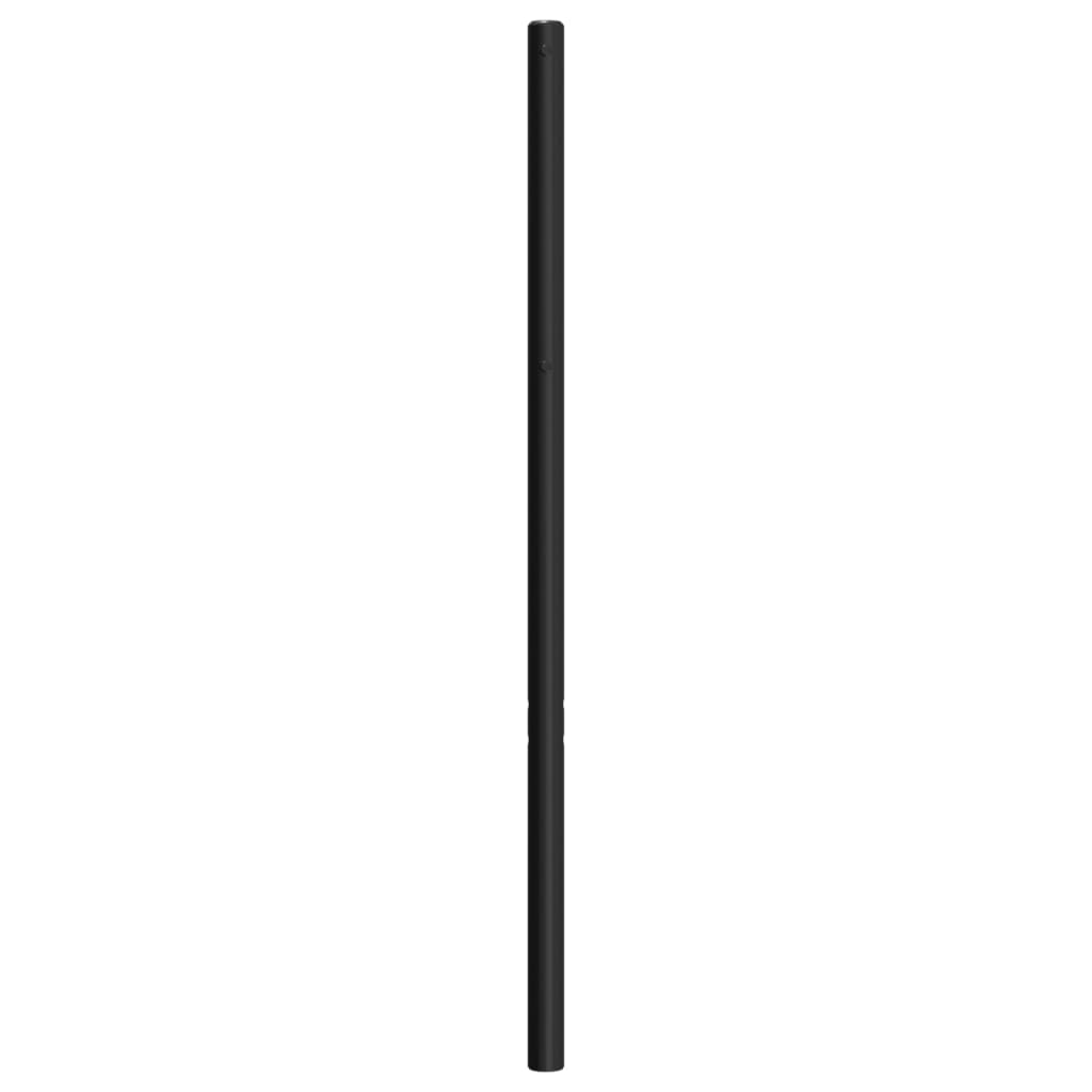 vidaXL Tăblie de pat metalică, negru, 80 cm